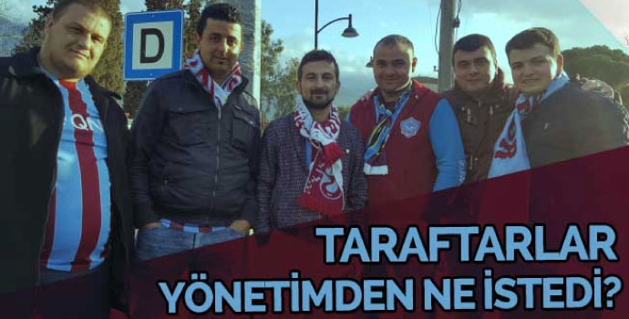 İzmir'deki Trabzonspor taraftarlarının talebi