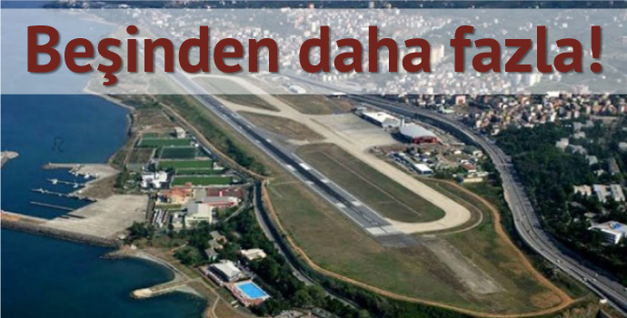 Trabzon havalimanı bölgede bir numara