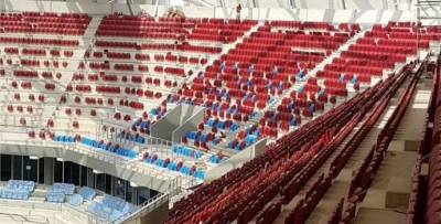 Akyazı Stadı'nda koltuklar netleşmeye başladı