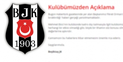 Beşiktaş'tan Ekici açıklaması