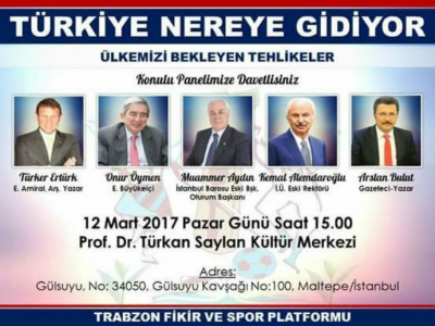 Trabzon Fikir ve Spor Platformu ilk panelini gerçekleştiriyor
